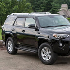 Rain Guards Compatible with Toyota 4Runner 2010-2024, Durable Tape-on Side Window Wind Deflectors & Visors 2010-2024 4Runner Rain Guard, Black 4 PCS