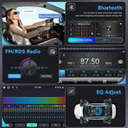 8 Core 6G 128G Android Car Stereo for VW Passat Jetta Tiguan Golf MK5 MK6 T5 EOS Polo with Wireless Carplay Android Auto, 9'' Touchscreen GPS Bluetooth 5G-WiFi FM/RDS DSP Backup Camera SWC