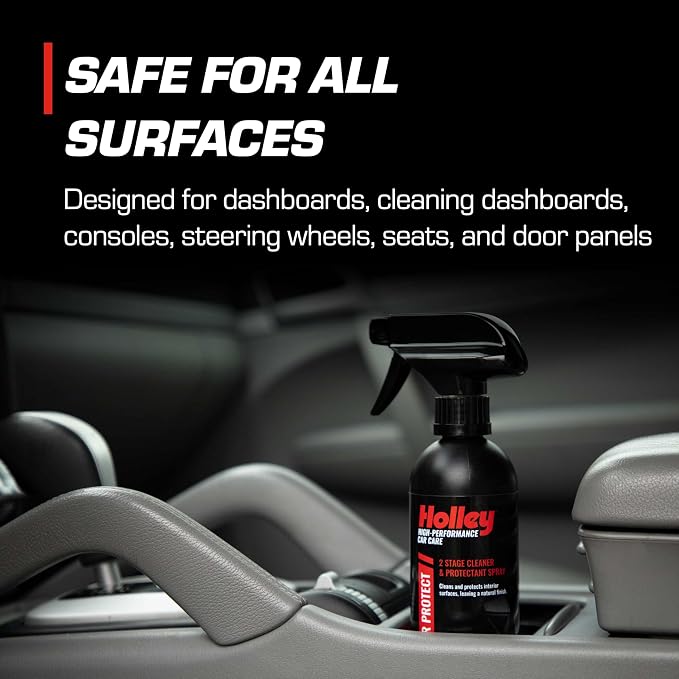 Interior Protect - 2-Stage Cleaner & Protectant Spray - High-Performance Car Care, Wipe Away dust and Fingerprints in Your Vehicle - UV protectant, Citrus Scent - 16 oz. (2 Pack)