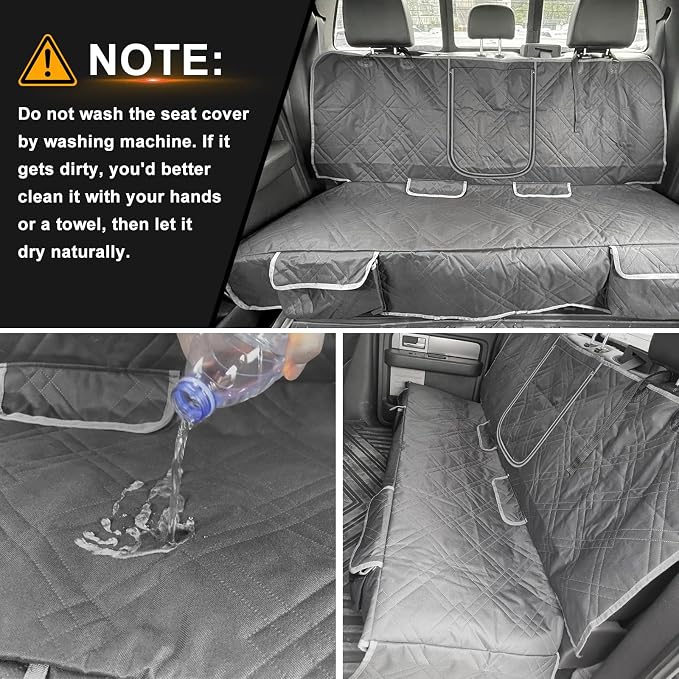 Dog Car Seat Cover Compatible with 2014-2026 Toyota Avalon, Waterproof Pet Bench Seat Cover for Back Seat, 600D Heavy Duty Scratch Proof Nonslip Truck Seat Covers for Dogs