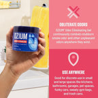 Odor Eliminating Gel - 4.5oz Air Freshener Alternative for Smoke, Pets, and Musty Odors - Long Lasting Odor Remover for Cars, Homes, Closets and Small Spaces - Wild Cherry