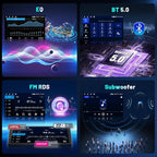 4+64G Android 15 Car Stereo for Chevy Aveo LS Sedan 2005 2006 2007 2008,9‘’ IPS 1280 * 720 Touch Screen Radio Wireless Carplay Android Auto DSP 5G WiFi Bluetooth GPS FM RDS AHD Backup Camera