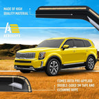 Extra Durable Window Deflectors in-Channel Window Visors Rain Guards Fit for Kia Telluride 2020-2026, Sun Visors, Wind Vent for Shades, Exterior Car Accessories - 4pcs. AG0770