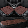 3-Piece Car Seat Cushion Set, 1.2inch Memory Foam Comfort, 2 Front Automotive Seat Cushions + Rear Bench Cushion, Non-Slip Bottom, Fits Sedan SUV Truck Van, Car & Office Chair, Brown