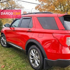 in-Channel Rain Guards Window Visors for Ford Explorer 2020-2026 Inside Front Rear Window Vent Deflectors Sun Shade Wind Visor Car Accessories, Dark Smoke