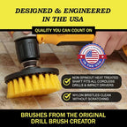 Attachment Set for Bathroom Cleaning – Power Scrubber Brush Kit for Tub, Tile, Shower, and Grout – All-Purpose Household Cleaning Brushes for Drill - Electric Grout Cleaner Kit