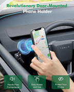 Mag-Safe Phone Mount for Tesla Model 3 2024 2025 – Exclusive Door-Install Magnetic Car Mount for iPhone 16/15/14/13/12, Accessories for Tesla Model 3 Highland