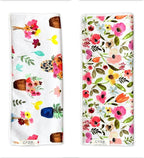 crae. Double Sided Microfiber Hand Towels, 17x27 Inches Waffle Design Kitchen Towels Set, Durable & Soft Fast Drying Hand Wash Cloth, Everyday Use Dishcloth at Home (Petal Lane/Posey)