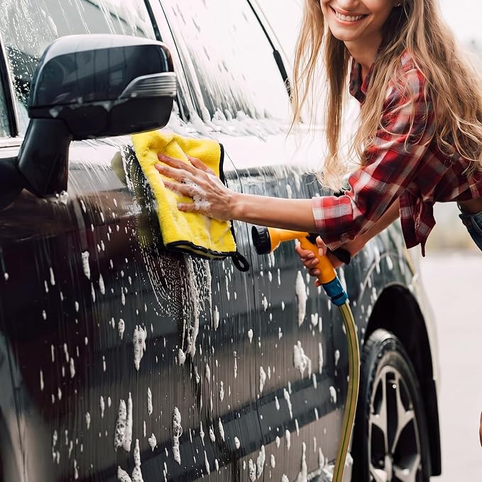 120 Pcs Yellow Microfiber Towels: 16"x16" Microfiber Drying Towels Bulk Micro Fiber Car Cleaning Cloth for Cars Drying Washing Polishing Cleaning Household Supplies