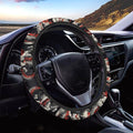 Cool Dragon Print Car Steering Wheel Covers Sweat Anti-Slip Soft Grip Universal 14-15 inch Stretch-on Fabric Steering Wheel Soft Protector Steering Wheel Covers Car Accessories