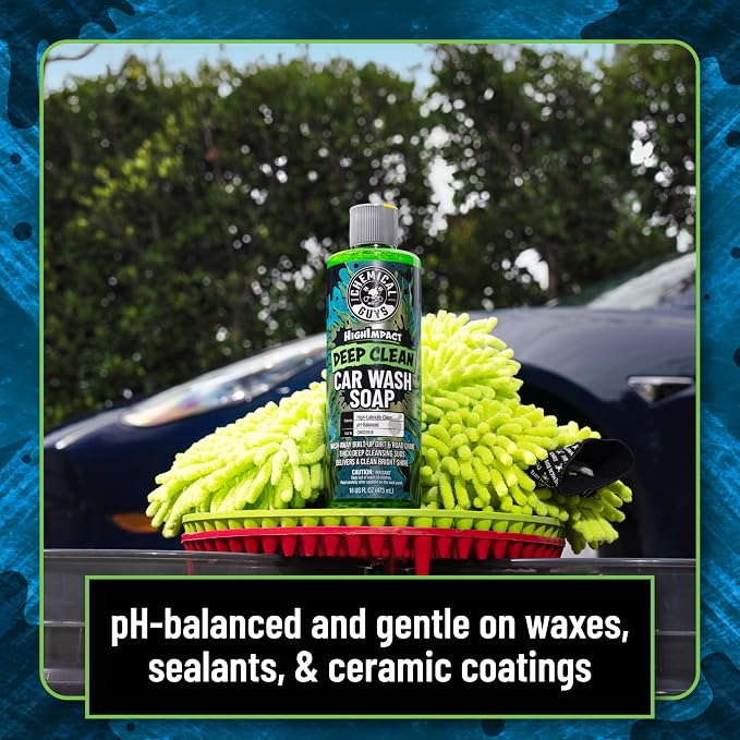 High Impact Car Wash Soap, Deep Cleaning Vehicle Shampoo With Thick High Lubricity Suds, For Paint, Clear Coat, Wheels, and Exterior Surfaces - 128 Fl Oz