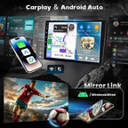 [2+64GB] Android Car Stereo for Kia Sportage 2010-2016 with Wireless Carplay Android Auto, 9 Inch HD Touchscreen Car Radio with GPS WiFi Bluetooth FM/RDS EQ SWC 26UI Backup Camera MIC