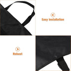 Car Seat Kick Mat and Back Protector with Hanging Storage Bag, Oxford Cloth Anti-kick Pad Organizer for Automotive Interior, Seat Back Storage for Car Travel and Family Use