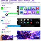 Android 15+8 Core Car Radio for Dodge/Jeep/Chrysler 1990-2000 | Carplay&Android Auto&Mirror Link, GPS Navigation,Bluetooth&Voice Control,Back-up Camera, SWC, FM Radio,DSP Setting, 5G WIFI