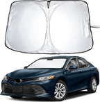Windshield Sunshade for Toyota Camry 2012-2015 2016 2017, LE, SE, SE Nightshade, XLE, XSE, TRD, Sun Visor for Front Windshield Sun Shade Cover, UV Heat Blocker & Protector, Car Accessories