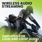 ATV25B ATV UTV Sound System - 6.5 Inch Speakers, 1.5 Inch Tweeters, Full Range, IPX5 Weatherproof, Bluetooth Remote, Built-in Amplifier, Golf Cart Compatible