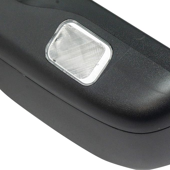 Passenger Side Power Heated Mirror Textured Black with Puddle Light Spotter Compatible with 2011-2012 Ford Fusion, 2011 Mercury Milan FO1321424