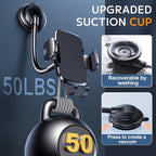 Phone Holders for Your Car [Gooseneck Flexible] Phone Stand for Car Dashboard Windshield Automotive Accessories [Strong Suction Cup] Cell Phone Car Mount for All iPhone Android Smartphone