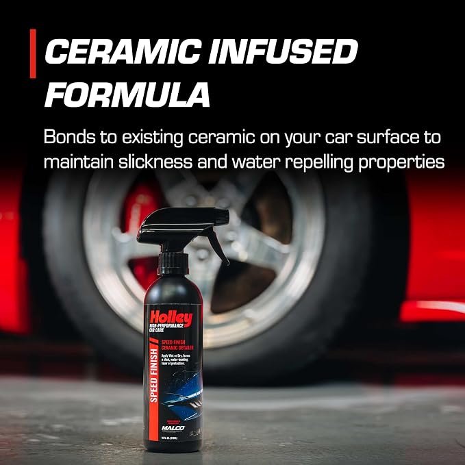 Speed Finish - Ceramic Detailing Spray - High-Performance Car Care, Fast Acting, Quick Drying - Spray on Any Vehicle Surface to Repel Water and Protect Paint - 16 oz. (2 Pack)