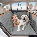 Dog Car Seat Cover with 3 Separate Hard Bottom Plates, Ideal for Car/SUV/Small Trucks, Car Seat Covers for Dogs Holds 400lbs, Grey