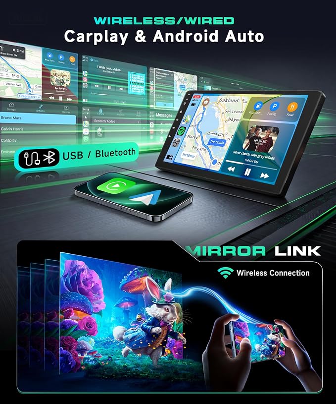 4G+64G Android Car Stereo Carplay for Toyota Camry 2000 2001 2002 2003 2004 2005 2006, 9 Inch Touch Screen Car Radio with GPS WiFi Bluetooth FM Mirror Link Android Auto Backup Camera
