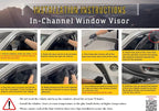 2025 2026 in-Channel Rain Guards for Subaru Forester Side Window Visor Deflectors Premium Sport Limited Touring Hybrid Wilderness Tinted Vent Shade Protectors