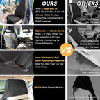 Waterproof Seat Cover Towel, 2PCS Premium Sweat Carseat Protector, Perfect for Universal Anti-Slip Car Truck SUV Seat, Great for Surfing Yoga Gym Workout, Black