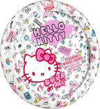 Hello Kitty Steering Wheel Cover, Official Sanrio Car Steering Wheel Cover with Universal Size 14.5-15, Cute White Hello Kitty Car Accessories for Women (Hello Kitty Look at Me)