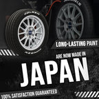 White Tire Paint Pen - Waterproof Permanent Paint pens for Car Wheels Lettering | Car Wash Safe and Durable | Made in Japan (Pack of 1)