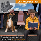 IVY&LANE Dog Car Seat Cover for Back Seat,Conversible 2-in-1 Waterproof Front Seat Cover,Heavy-Duty & Scratchproof Car Seat Protector Cover for SUVs, Trucks and Sedans