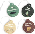 Earthy Mix Car Charms 4-Pack - Includes: Moonshadow, Pine Forest, Vanilla Sandalwood and Vintage Leather