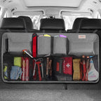 Car Trunk Organizer, LARGE CAPACITY(43 x 19 in) Car Storage Bag with 8 Pockets, 7X Upgraded Trunk Storage Organizer for Car, SUV, Truck, MPV