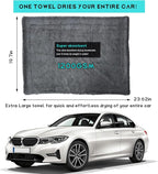 Microfiber Towels for Cars, 19.7"x23.6" 1200 GSM Ultra Thick Soft Car Detailing Drying Towel, Super Absorbent Double Twisted Loop Cloth Cleaning Towel for Car Truck SUV