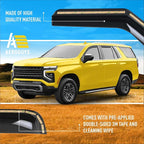 Extra Durable Window Deflectors In-Channel Window Visors Rain Guards Fit for Chevy Tahoe/Cadillac Escalade/GMC Yukon 2021-2026, Sun Visors, Wind Vent for Shades, Exterior Car Accessories- 4 pcs.AG0524