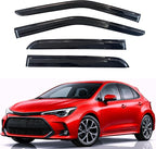 KPY Rain Guards Fit for 2020-2026 Toyota Corolla Hatchback, Out-Channel Window Visors Vent Wind Deflectors 4PC, Car Accessories for 20-26 Corolla Hatchback (Excludes Sedan)