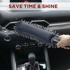 Car Duster Interior, Double-Sided Microfiber, Comfort Handle | Lint & Scratch-Free Cleaning for Trucks, RVs & Vehicles, Includes Microfiber Towel & Storage Bag, Soft