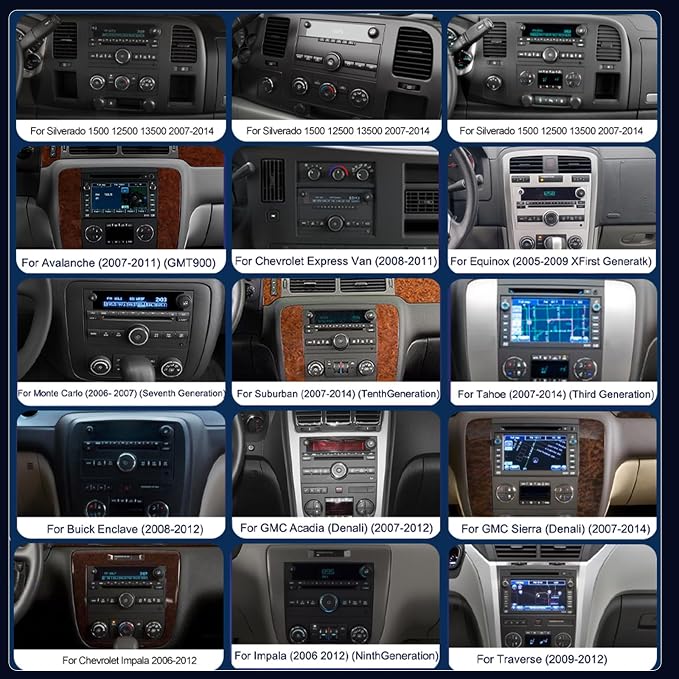 4+64GB Car Radio for Chevrolet Chevy Silverado Impala Tahoe GMC Sierra Yukon,Android 15 Wireless CarPlay/Android Auto BT Touch Screen, 7 Inches IPS Car Stereo for Chevy Silverado 07-14 Backup Camera