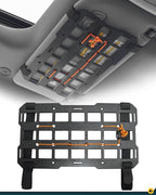 7"x13" Universal Sun Visor Organizer Rigid MOLLE Panel for Vehicle Car SUV Trucks Tactical Gears Interior Accessories