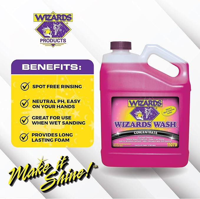 Car Wash - Super Concentrated Car Wash Soap - No Salt Biodegradable Car Wash Soap With Thick Foam - Exterior Care Products For Marine Use - Foam Cannon Soap For Car Washing Supplies - 1 Gallon