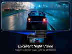 4K Dash Cam Front and Rear, 64GB SD Card, Dual Dash Camera for Cars with Wi-Fi, GPS, ADAS, BSD, LCA, 3’’ IPS Display Car Camera, APP & Voice Control, Night Vision, 24H Parking Mode