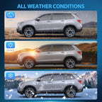 in-Channel Window Visors for Honda Pilot 2016-2022, Not Fit for Touring/Elite/Black Edition, Side Window Deflectors Rain Guards for Cars, Sleek Low Profile Design, Light Smoky Blue, 4PCS