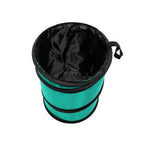 Automotive Waterproof Portable Collapsible Small Trash Can Garbage Container fits Most Cars,Polyethylene, SUVs, and Trucks Mint Universal fit