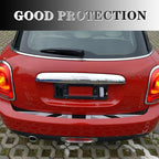 Rear Bumper Protector Sticker Compatible with Compatible with Mini Cooper F56 F55 R55 Anti-Collision Strip Trunk Threshold Decal Car Trunk Door Edge Vinyl Sticker Decoration for Car (Gray Flag)