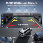 10.26" Portable Apple CarPlay Screen for Car with 4K Dash Cam and 1080P Backup Camera, Wireless Car Play & Android Auto, OTA, GPS Navigation, Voice Control, Mirror Link