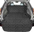SUV Cargo Liner for Dogs, Water Resistant Pet Cargo Cover Dog Seat Cover Mat for SUVs Sedans Vans with Bumper Flap Protector, Non-Slip, Large Size Universal Fit, Bone