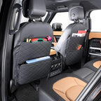 Seat Back Protector,Shields Seat Backs From Kicks and Adds Storage | kick mats back seat protector easy to install and clean, well-crafted, sturdy, durable and stylish.2 Pack