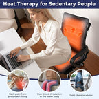 Heated Seat Cushion for Office Chair, Heated Seat Pad for Pain Relief Promote Blood Circulation with 3 Heat Levels & 90mins Auto-off, Chair Warmer for Back, Waist, Hips, Thighs Home Office Use Dark