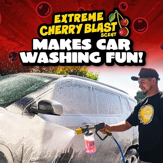 CWS_101_16 Maxi-Suds II Foaming Car Wash Soap (Works with Foam Cannons, Foam Guns or Bucket Washes) Safe for Cars, Trucks, Motorcycles, RVs & More, 16 fl oz, Cherry Scent (Pack of 2)