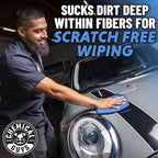 Professional Grade Premium Microfiber Towels for Cars, Blue, 16" x 16", Ultra-Soft and Scratch-Free Car Detailing Cloths for Trucks, Motorcycles, and More - 24 Pack