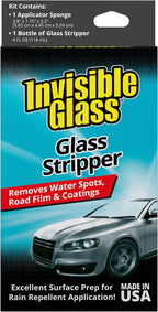 91411 Glass Stripper – Hard Water Spot Remover – Strips Coatings, Waxes, Oils & Road Film – Preps Windshields for Rain Repellent & Ceramic Coating, 4 Fl Oz (Pack of 2)